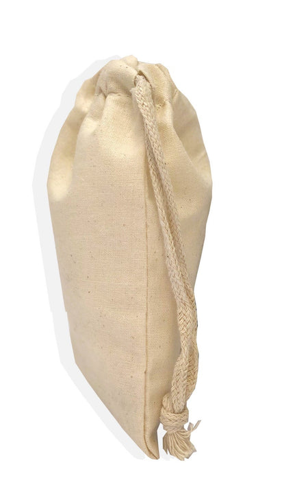 Recycled Cotton Single Drawstring Bags Extra Large 12x16 inches