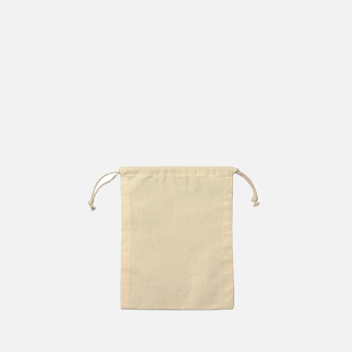 Double Drawstring cotton muslin bag 8x10 inches EcoFriendlyCA