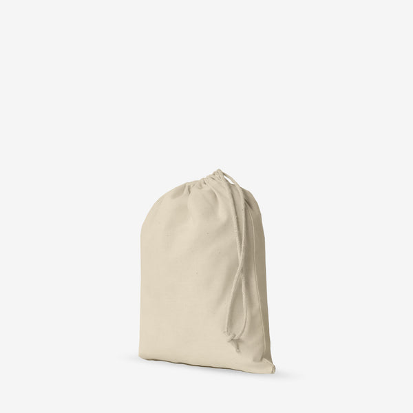 Small single drawstring bags 5x7 inches black/natural – EcoFriendlyCA